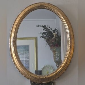 Burnes of Boston Oval Wall Mirror Rustic Style